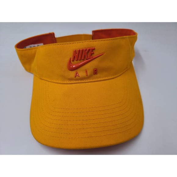 Nike Other - Nike Air Sun Golf Visor Adjustable Hat Cap Polyester Swoosh Dad Men Women Orange
